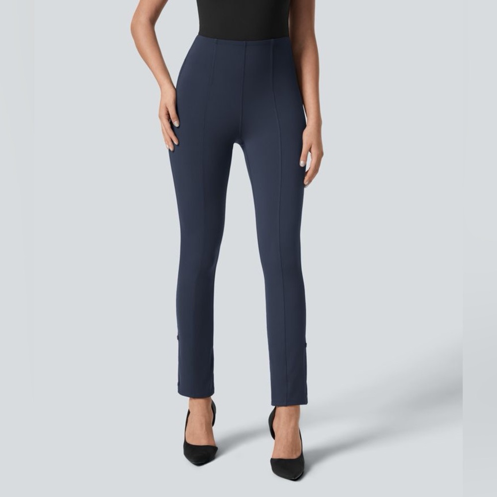 Halara Flex™ High Waisted Tummy Control Adjustable Hem Work 7/8 Trousers